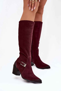 Heel boots model 221524
