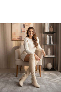 Heel boots model 221677