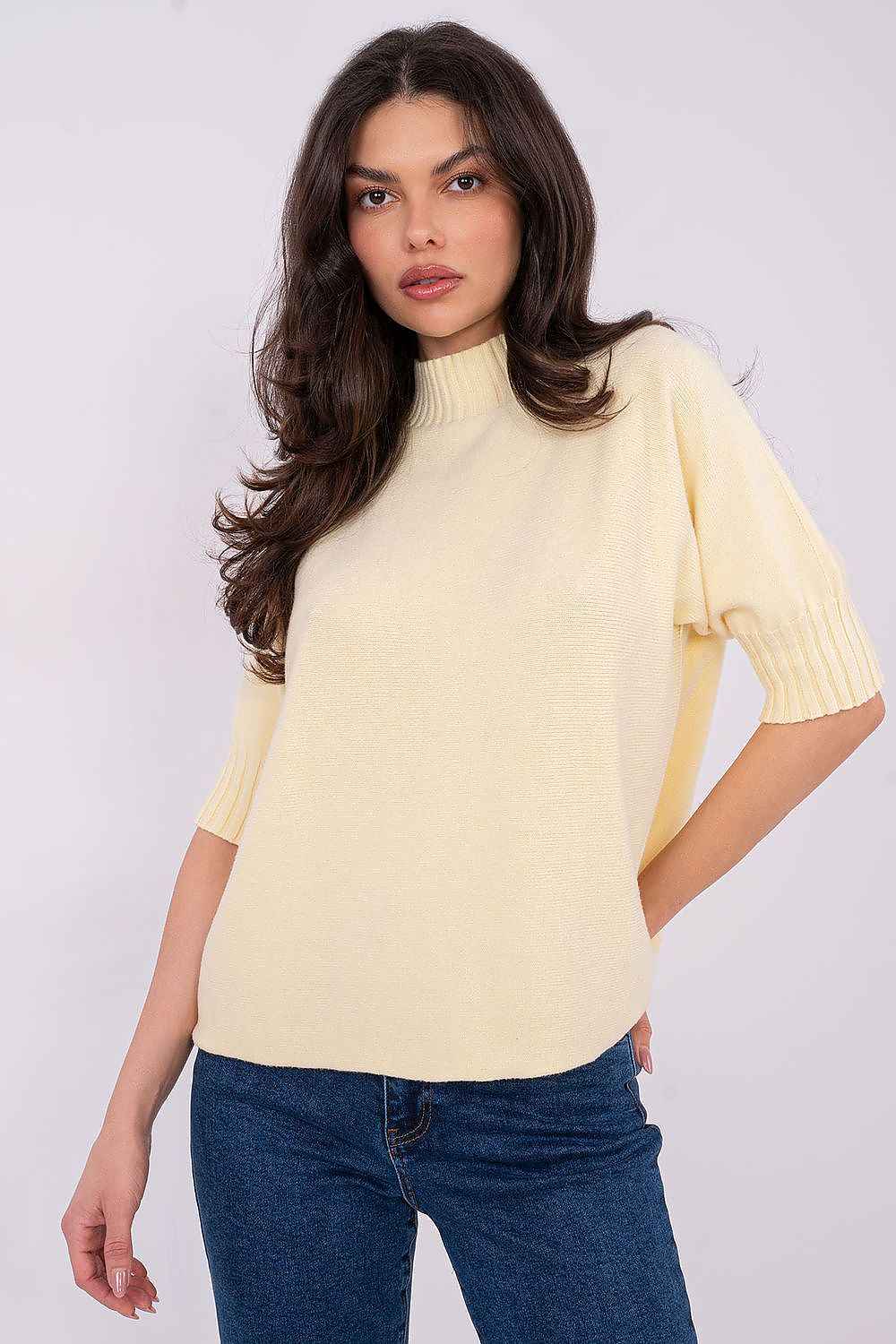 Short sleeve sweater model 222442