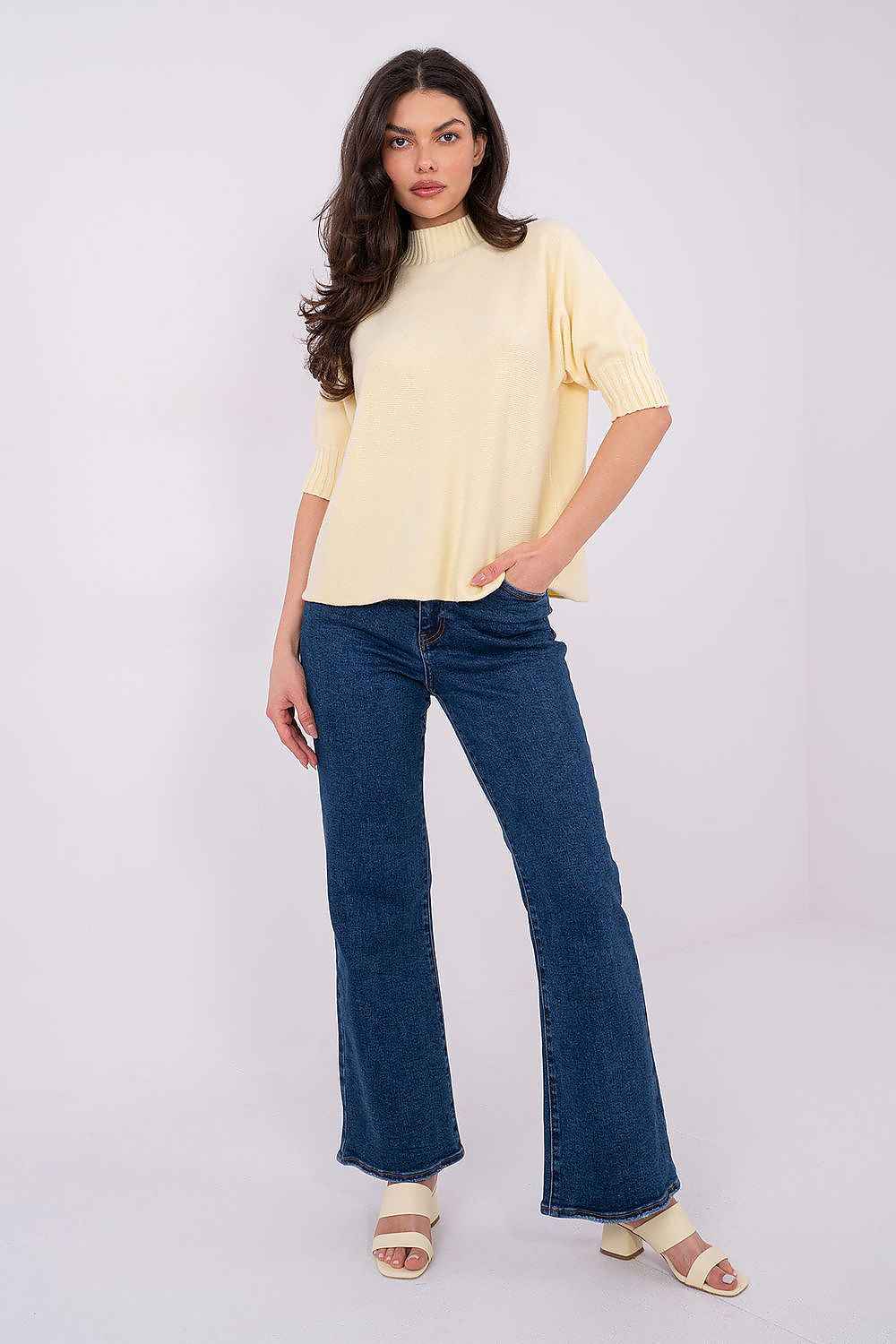 Short sleeve sweater model 222442