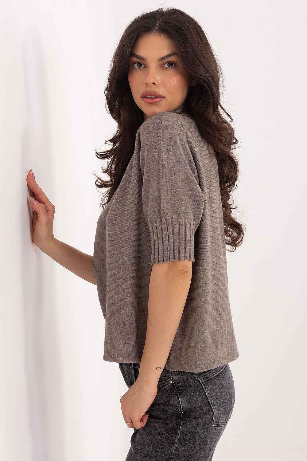 Short sleeve sweater model 222444