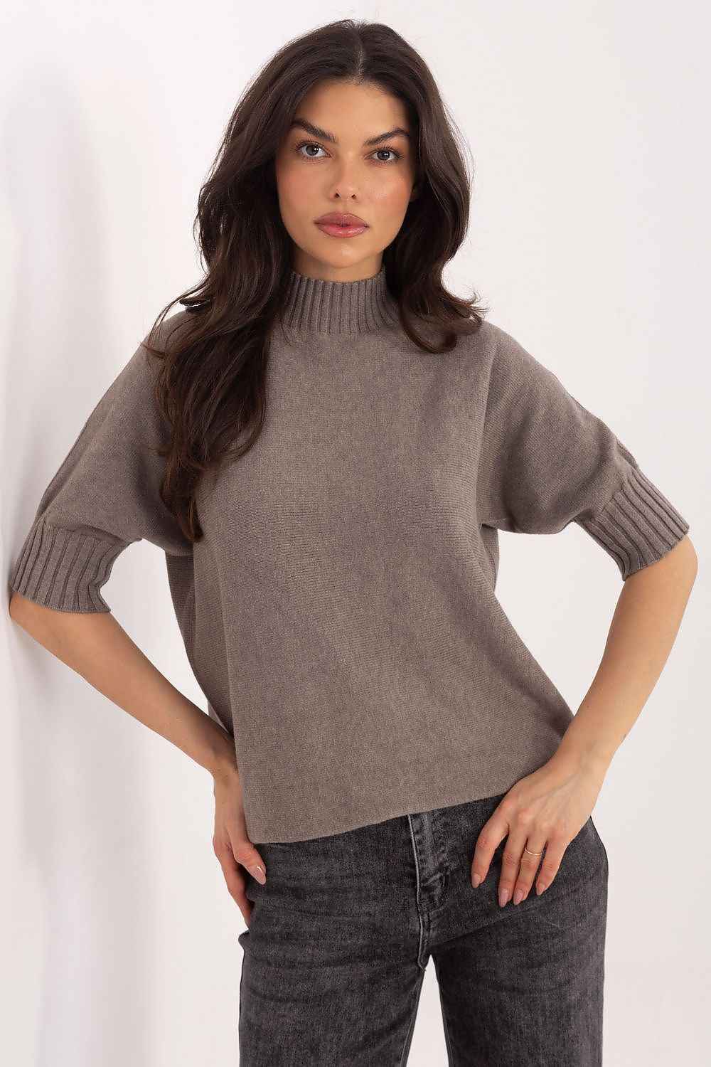 Short sleeve sweater model 222444