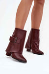Heel boots model 222489