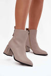 Heel boots model 222516