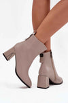 Heel boots model 222516