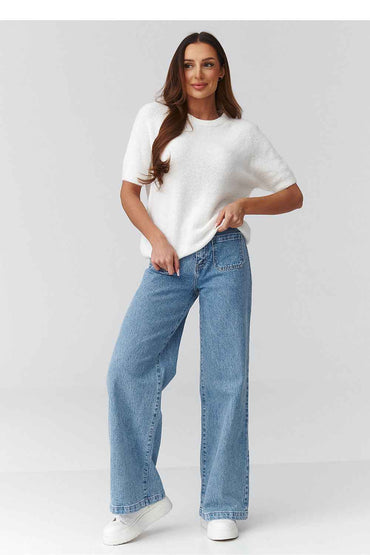 Short sleeve sweater model 224082