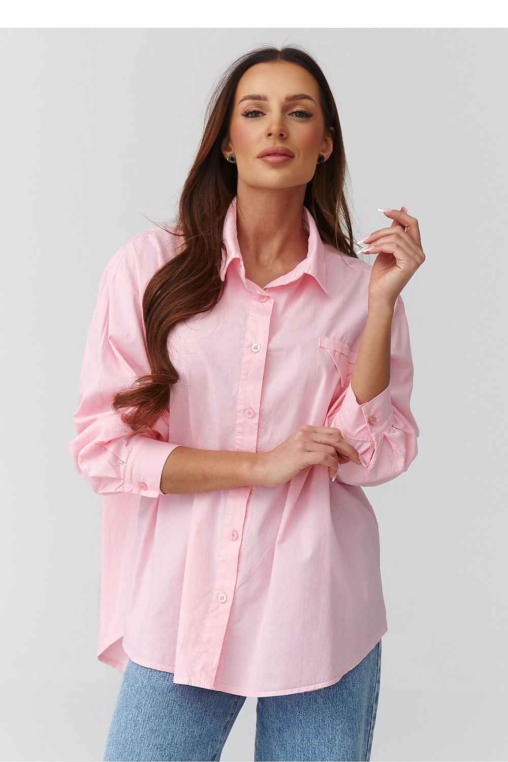 Long sleeve shirt model 224100 Makadamia 