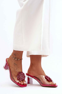 Heeled sandals model 225121