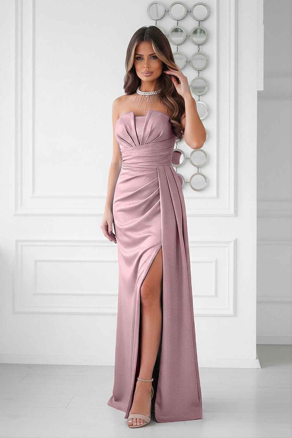Vestido de noite longo modelo 225365