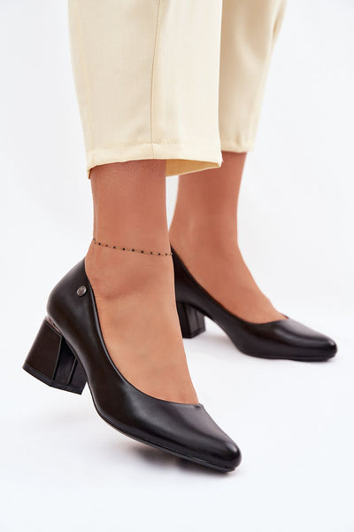 Block heel pumps model 226544