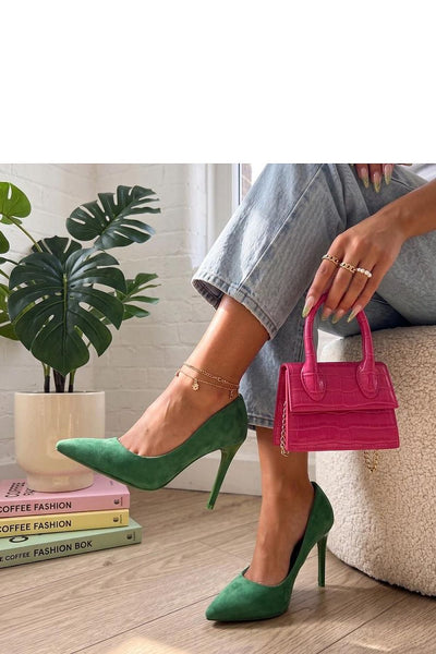 Sapatos verdes de salto alto modelo 229596
