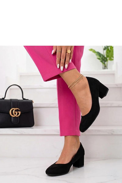 Sapatos de salto em bloco modelo 230192