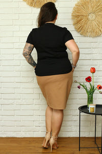 Plus size blouse model 169016