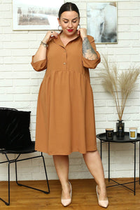 Plus size dress model 169056