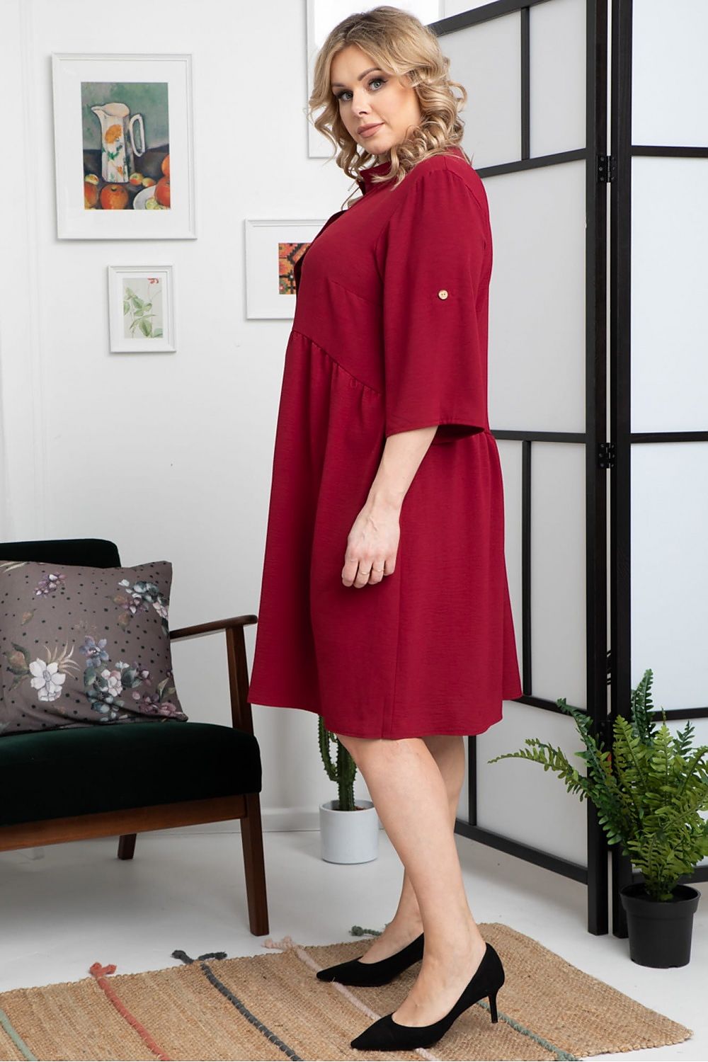 Plus size dress model 169059