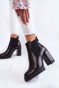 Heel boots model 173759