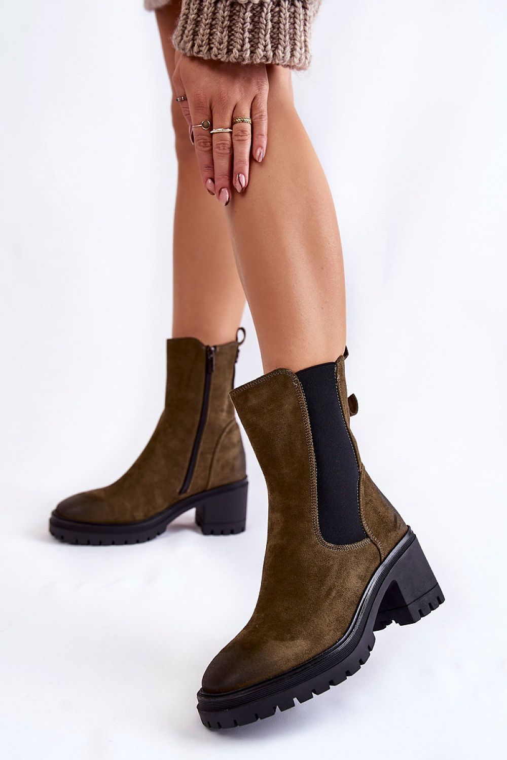 Heel boots model 173763