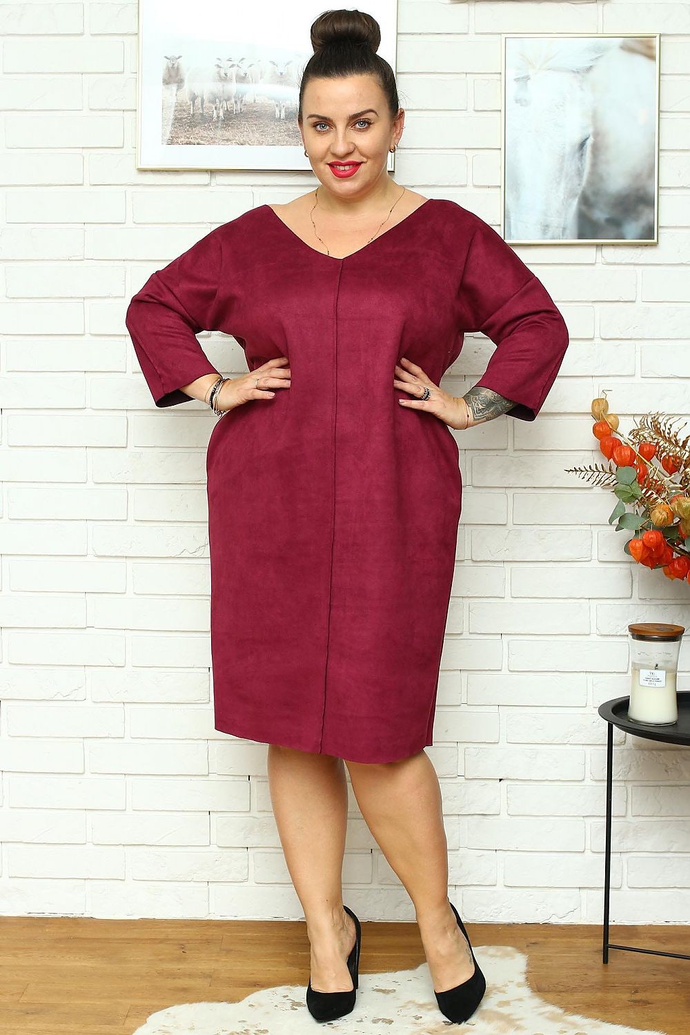 Plus size dress model 175219
