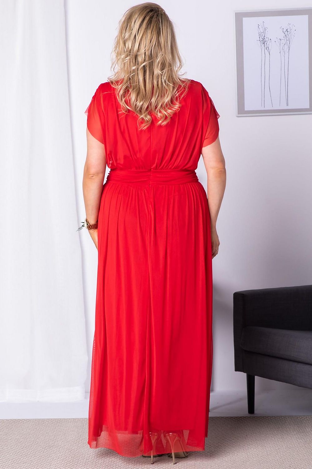 Plus size dress model 175249