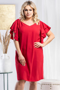 Plus size dress model 178524
