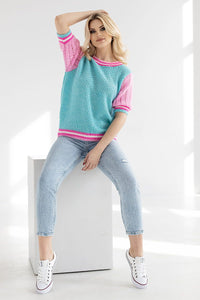 Short sleeve sweater model 178641