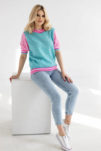 Short sleeve sweater model 178641