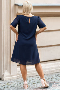 Plus size dress model 180452