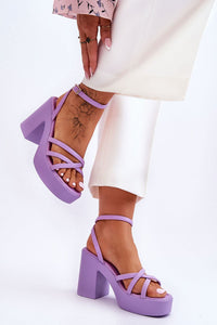 Heel sandals model 180545