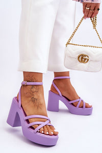 Heel sandals model 180545