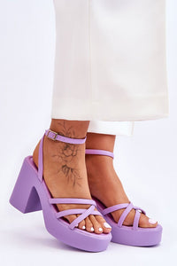 Heel sandals model 180545