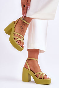 Heel sandals model 180546