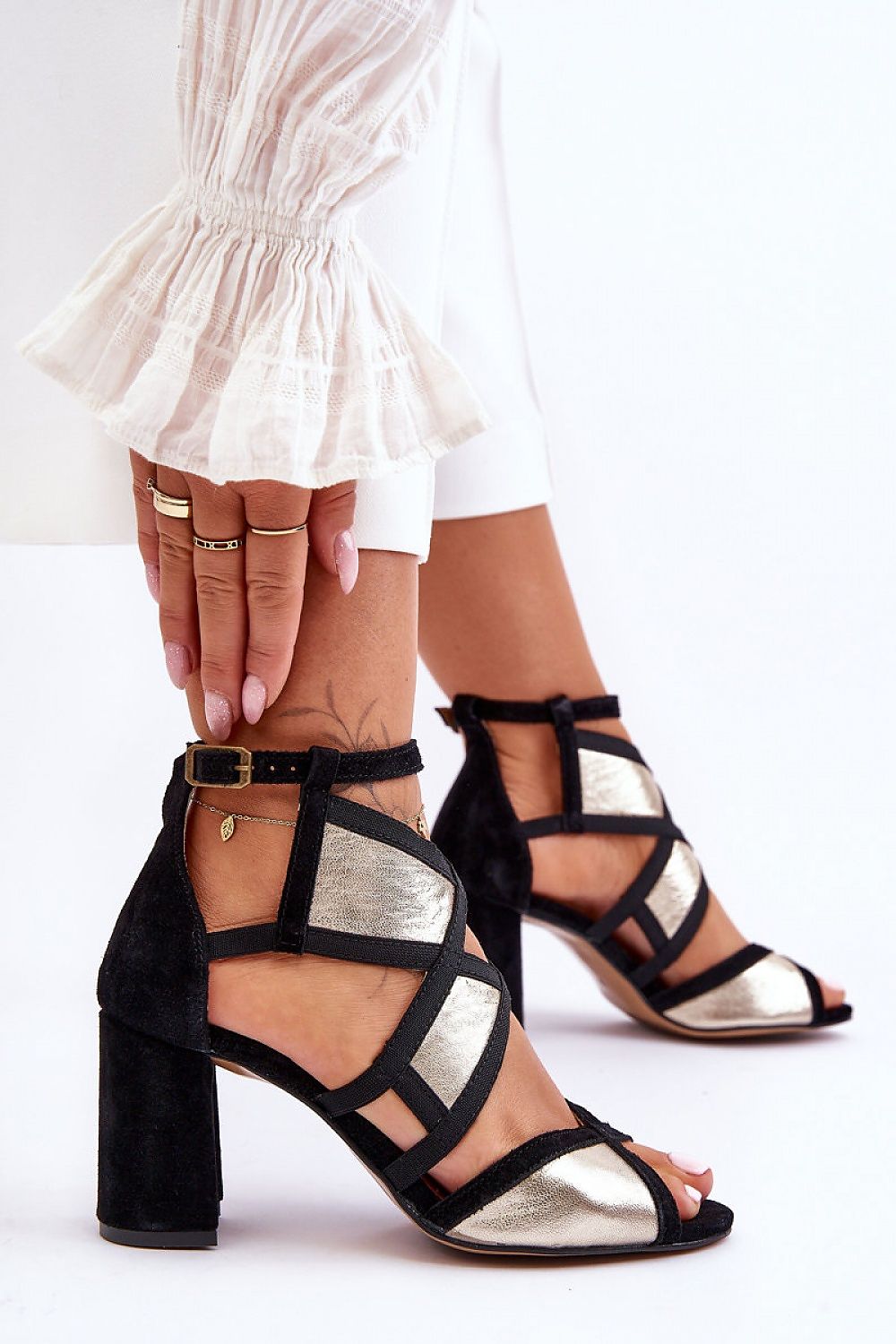 Heel sandals model 181633