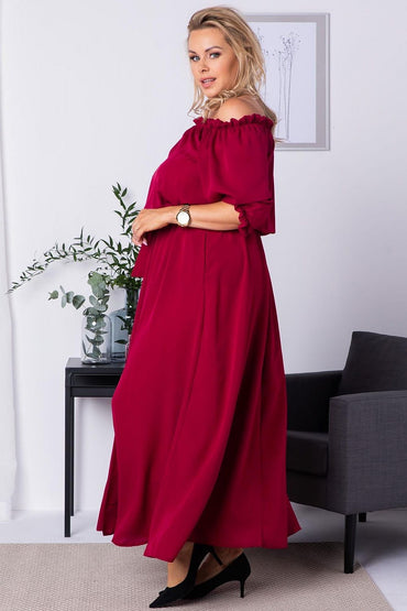 Plus size dress model 182179