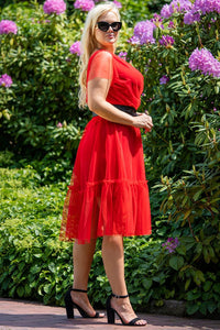 Plus size dress model 183329