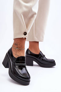 Heeled low shoes model 183962