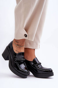 Heeled low shoes model 183962