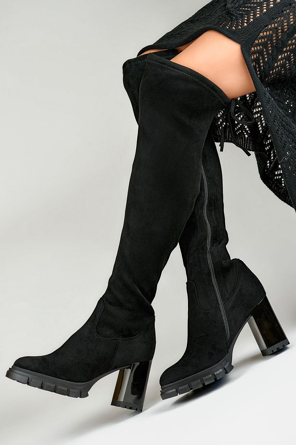 Heel boots model 186438