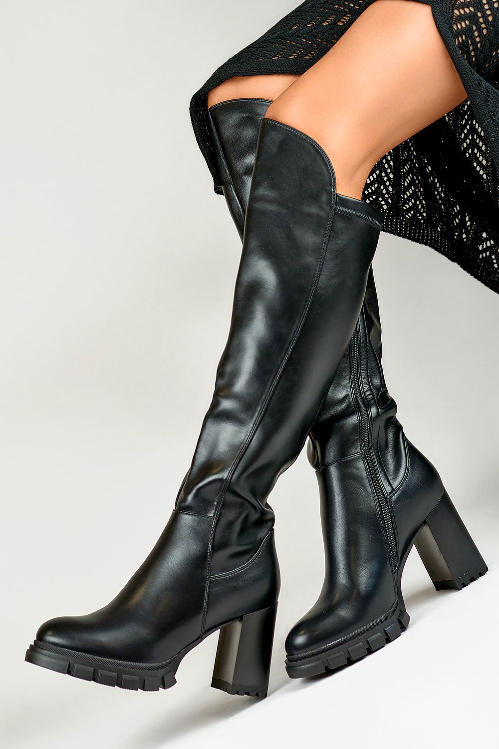 Heel boots model 186439