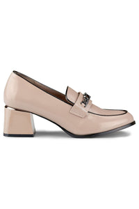 Heeled low shoes model 186506