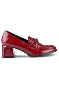 Heeled low shoes model 186507