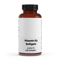 Vitamina D3 4.000 UI - 180 cápsulas