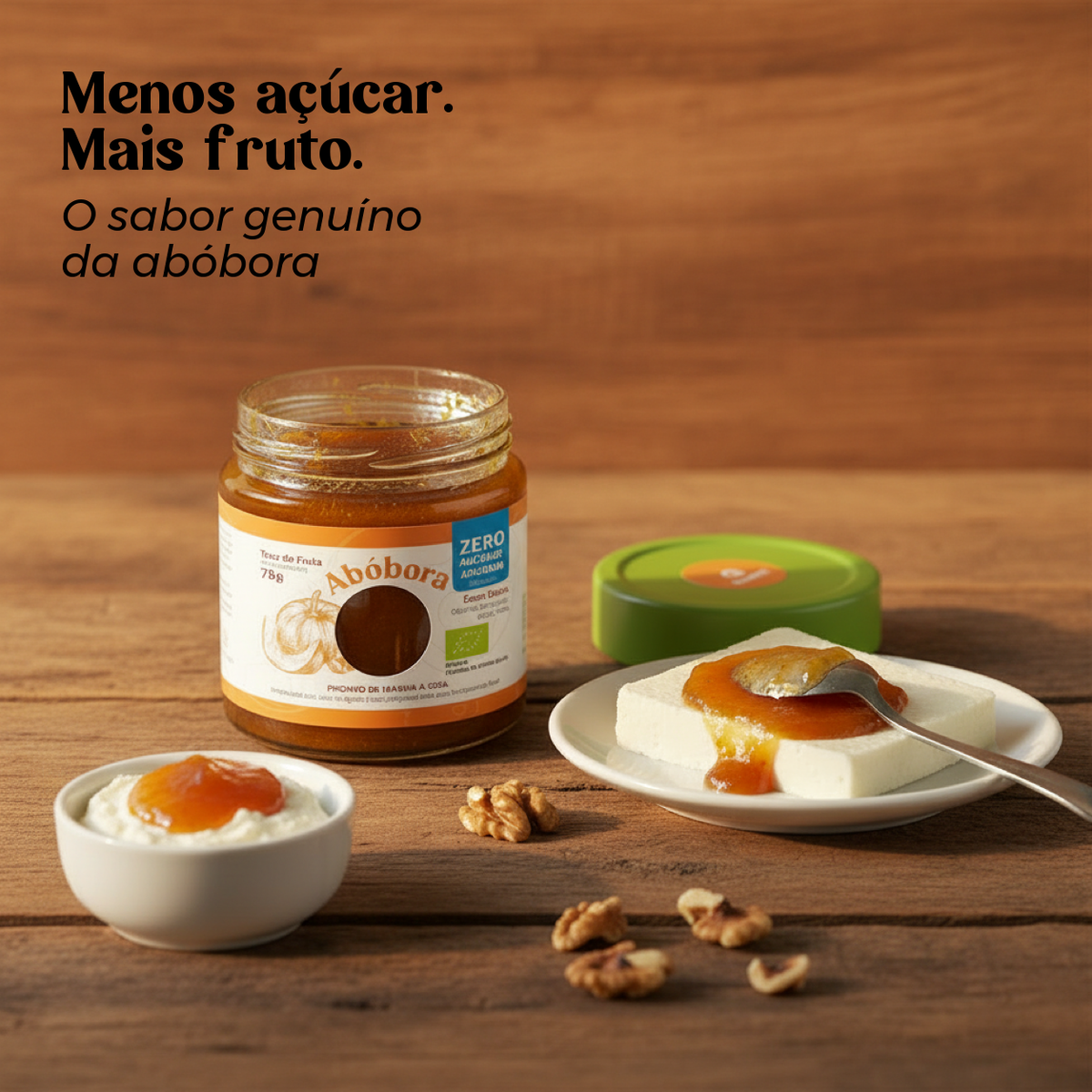 Doce Extra de Abóbora Biológico, Sem Açúcar