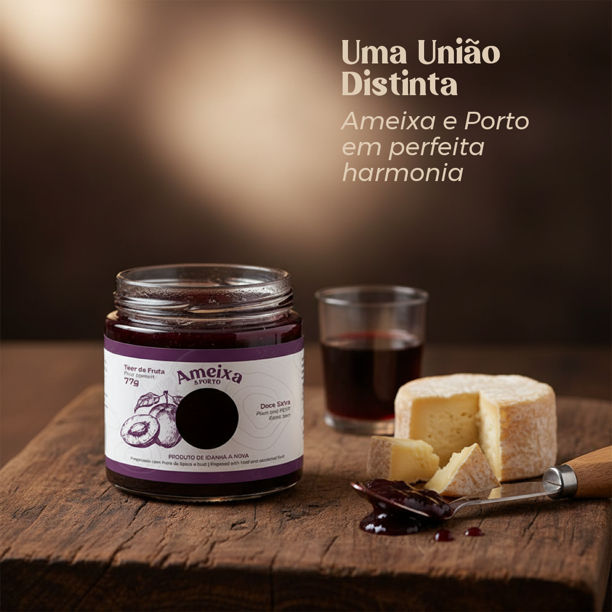 Doce Extra de Ameixa e Porto Artesanal