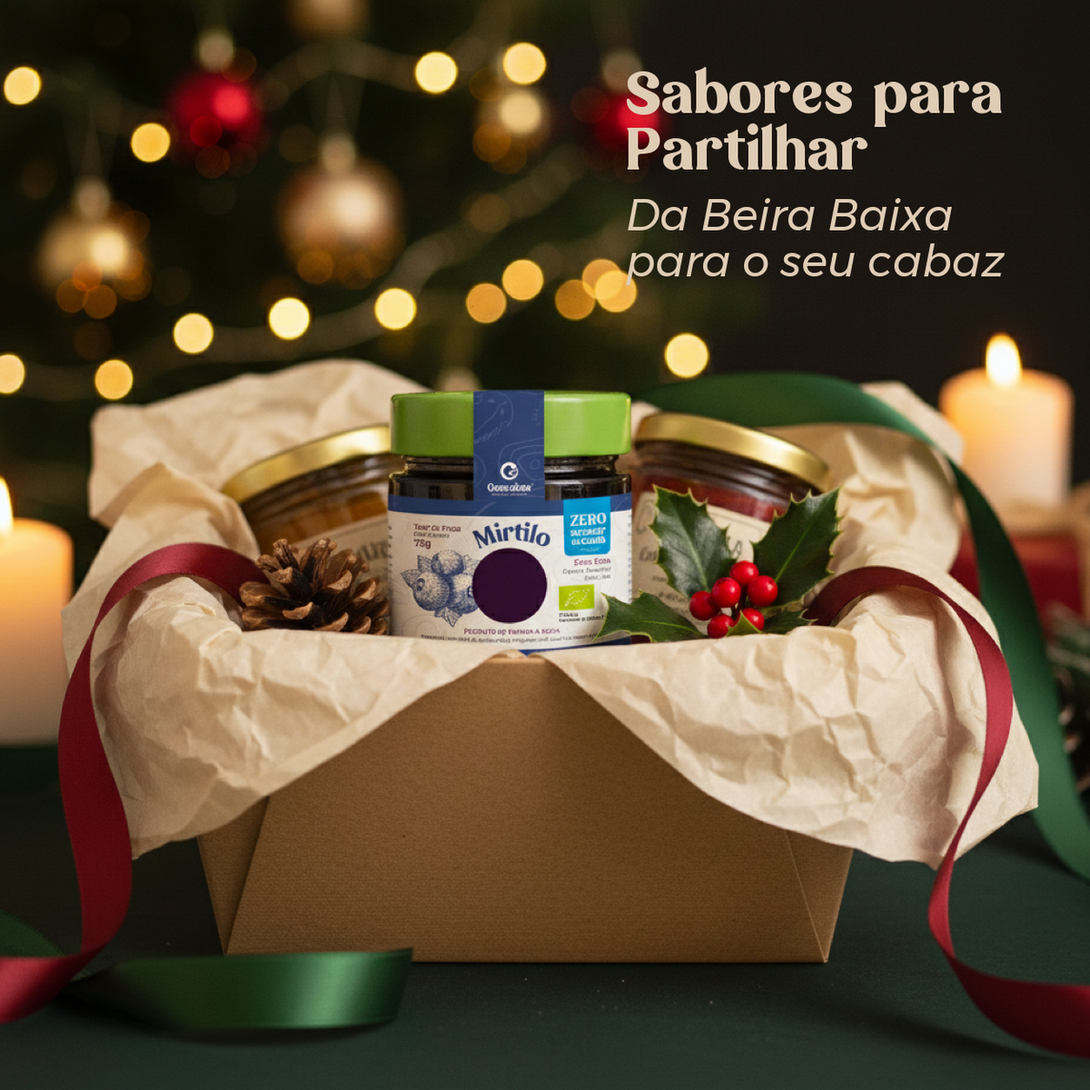 Doce Extra de Mirtilo Biológico, Sem Açúcar