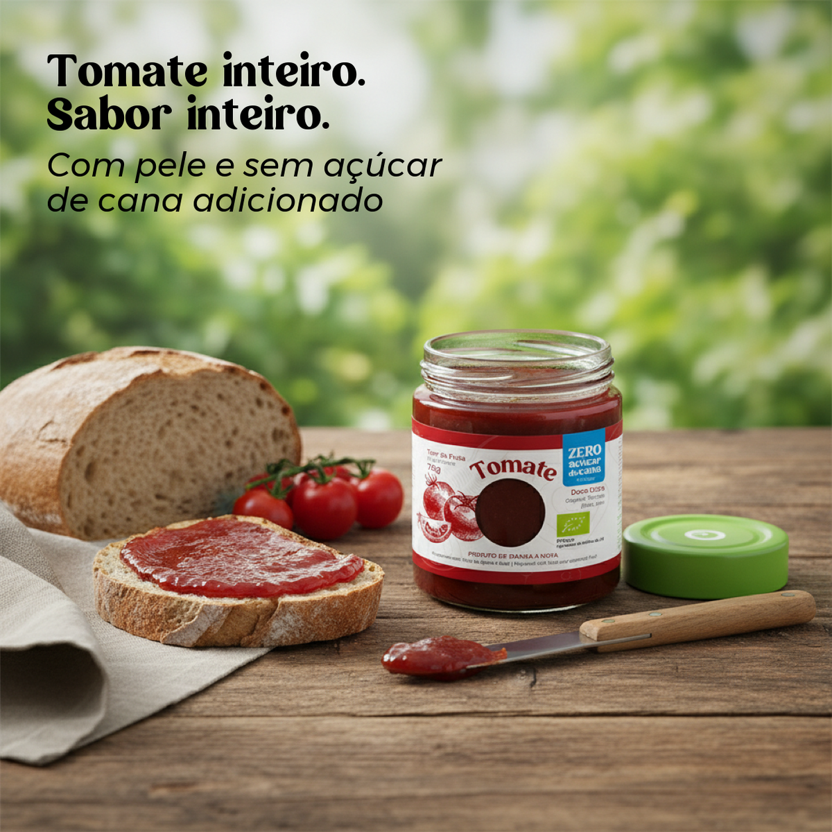 Doce Extra de Tomate Biológico, Sem Açúcar
