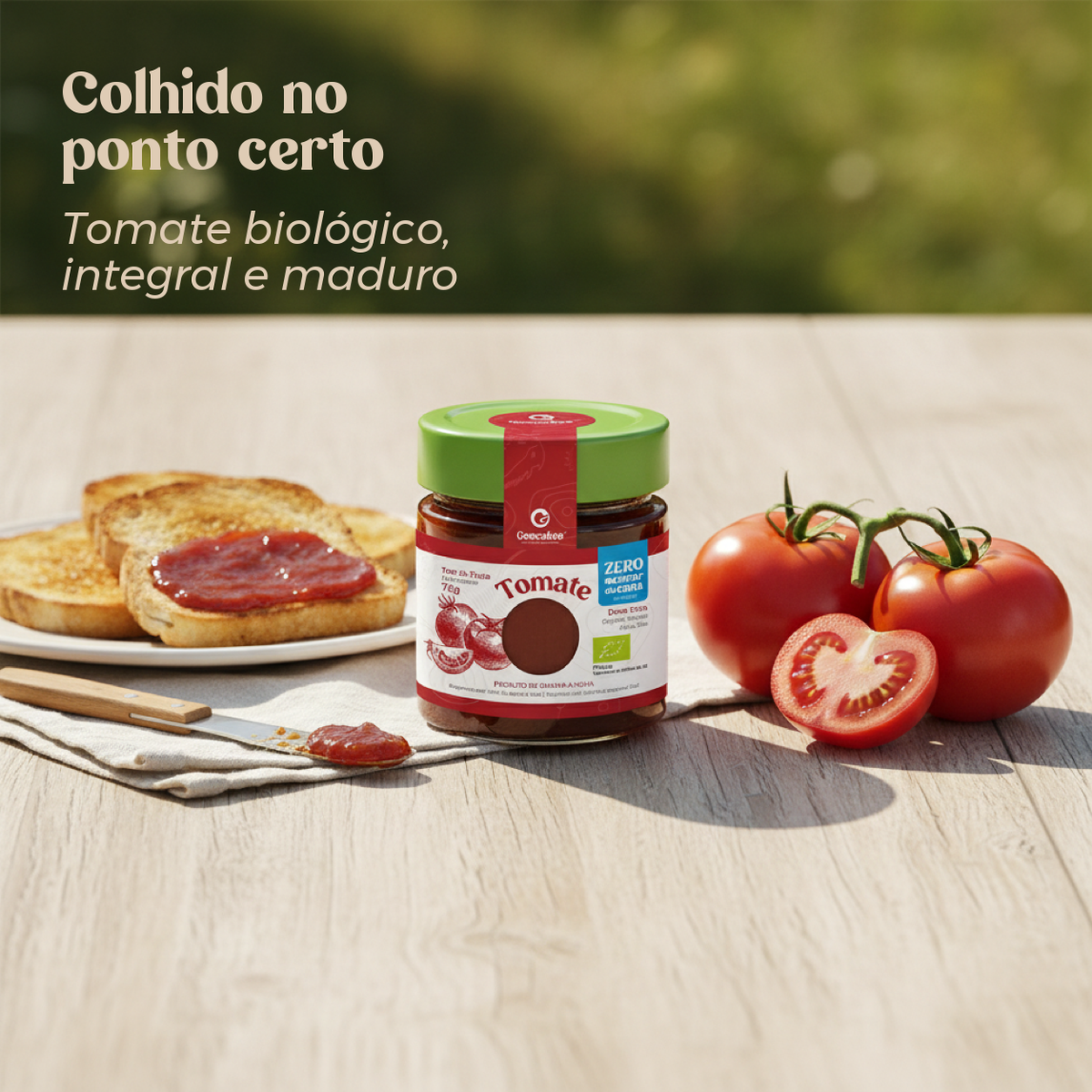 Doce Extra de Tomate Biológico, Sem Açúcar