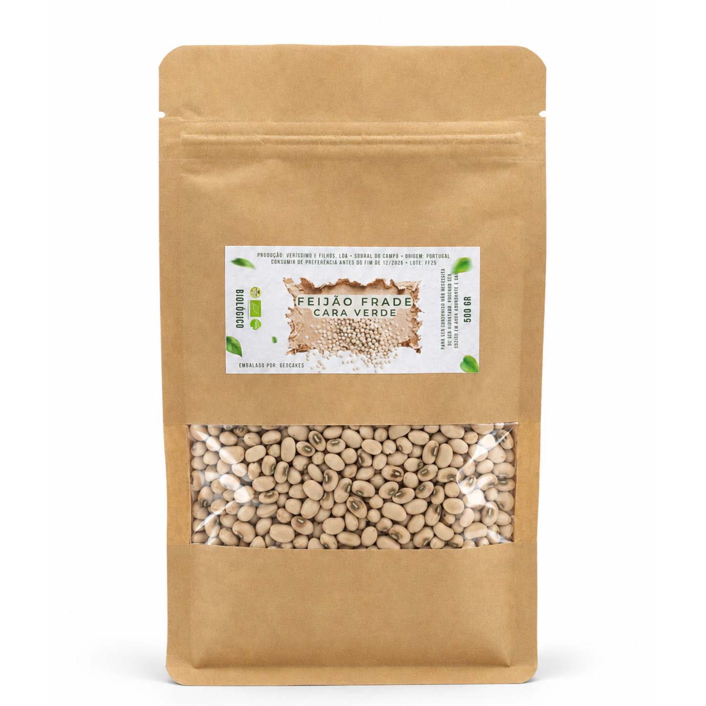 Feijão Frade Cara Verde Biológico da Beira Baixa 500g
