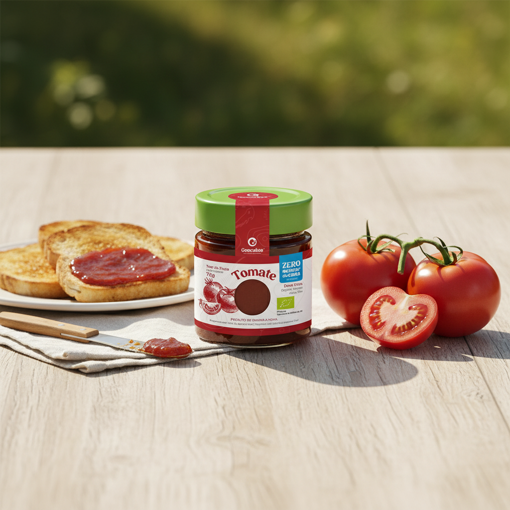 Doce Extra de Tomate Biológico, Sem Açúcar | Geocakes