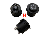 Interruptores e botões de ligar/desligar para carros infantis elétricos, motos e quadriciclos