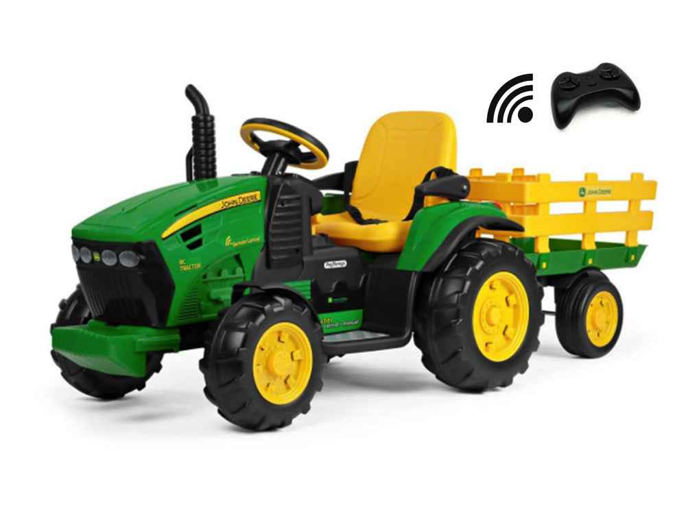 JOHN DEERE Trator John Deere + reboque com controle remoto